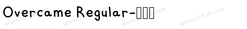 Overcame Regular字体转换